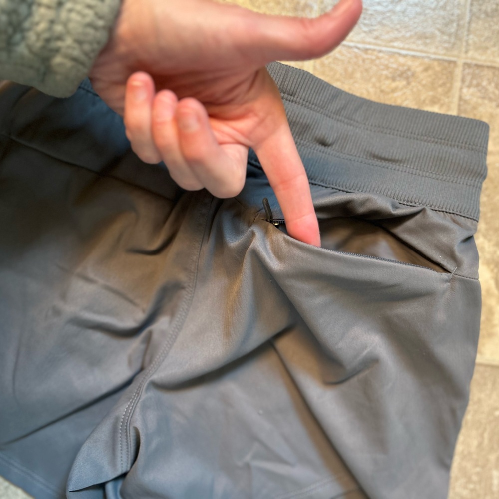 The North Face Women's Charcoal Athletic Shorts - Picture 5 of 5